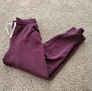 Everlane purple joggers size small